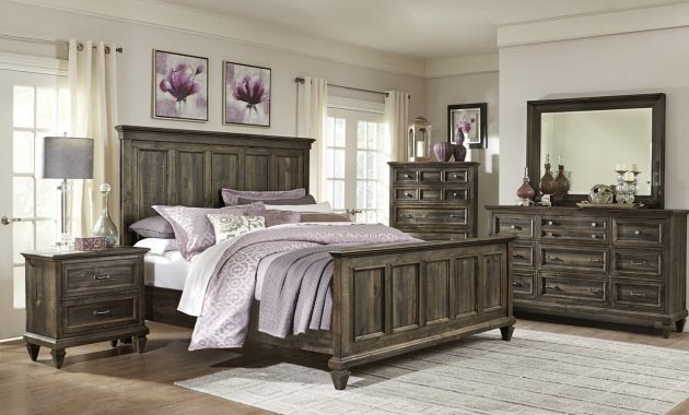 Magnussen Calistoga 4 Piece Panel Bedroom Set In Weathered Charcoal in sizing 1280 X 1006