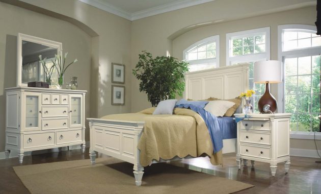 Magnussen Furniture Ash 4 Piece Panel Bedroom Set In Patina White inside measurements 1600 X 1200