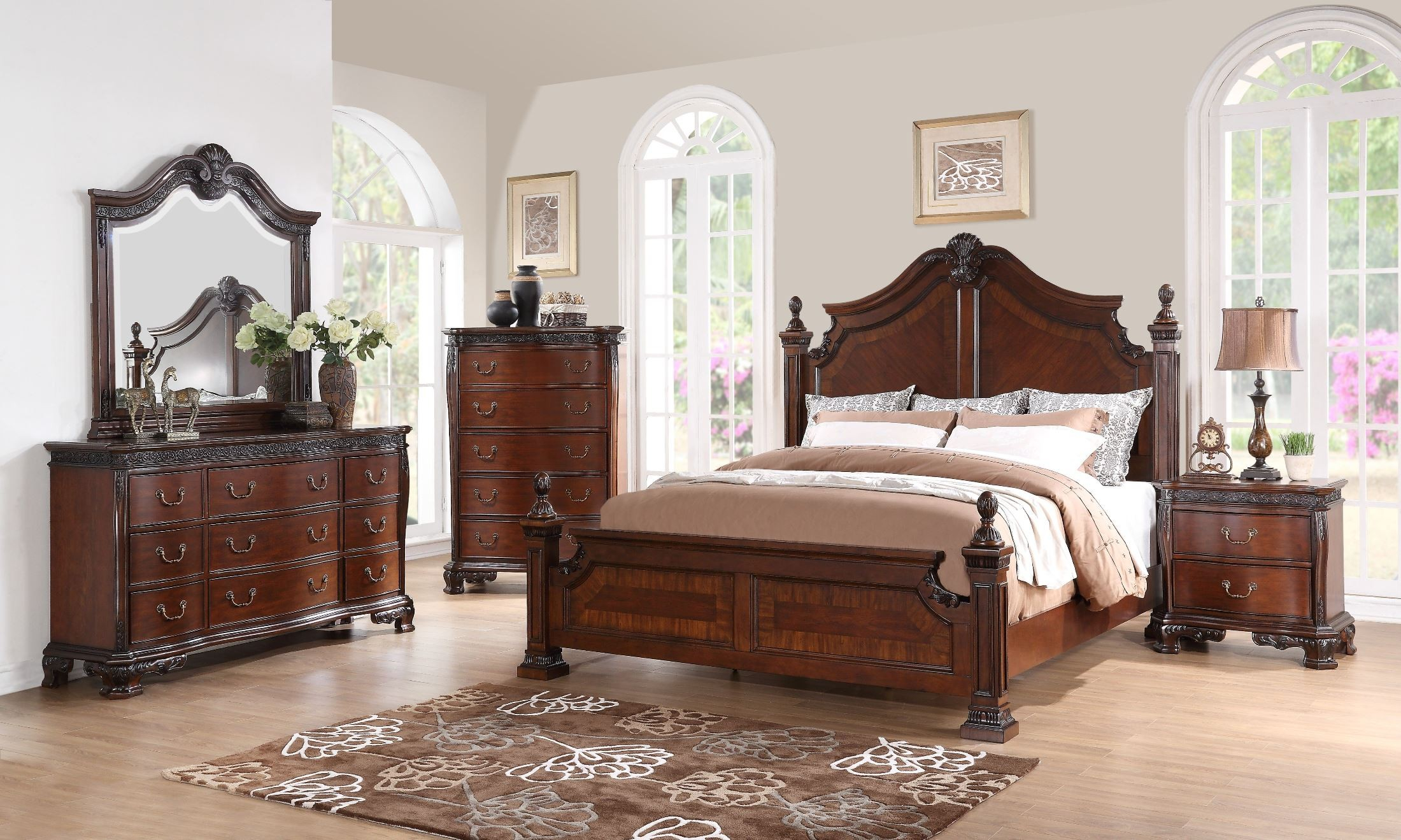 Mahogany Bedroom Furniture Set Devine Interiors within measurements 2200 X 1319