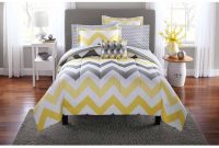 Mainstays Yellow Grey Chevron Bed In A Bag Bedding within proportions 1500 X 1500