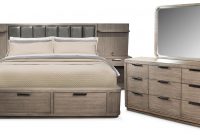Malibu 5 Piece Low Upholstered Wall Storage Bedroom Set With Dresser And Mirror with sizing 1500 X 749