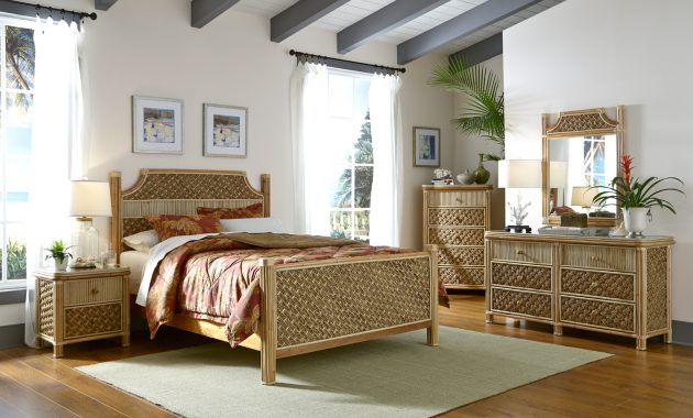 Mandalay Rattan 5 Pc Bedroom King Furniture Set Spice Island Wicker for sizing 1500 X 1000