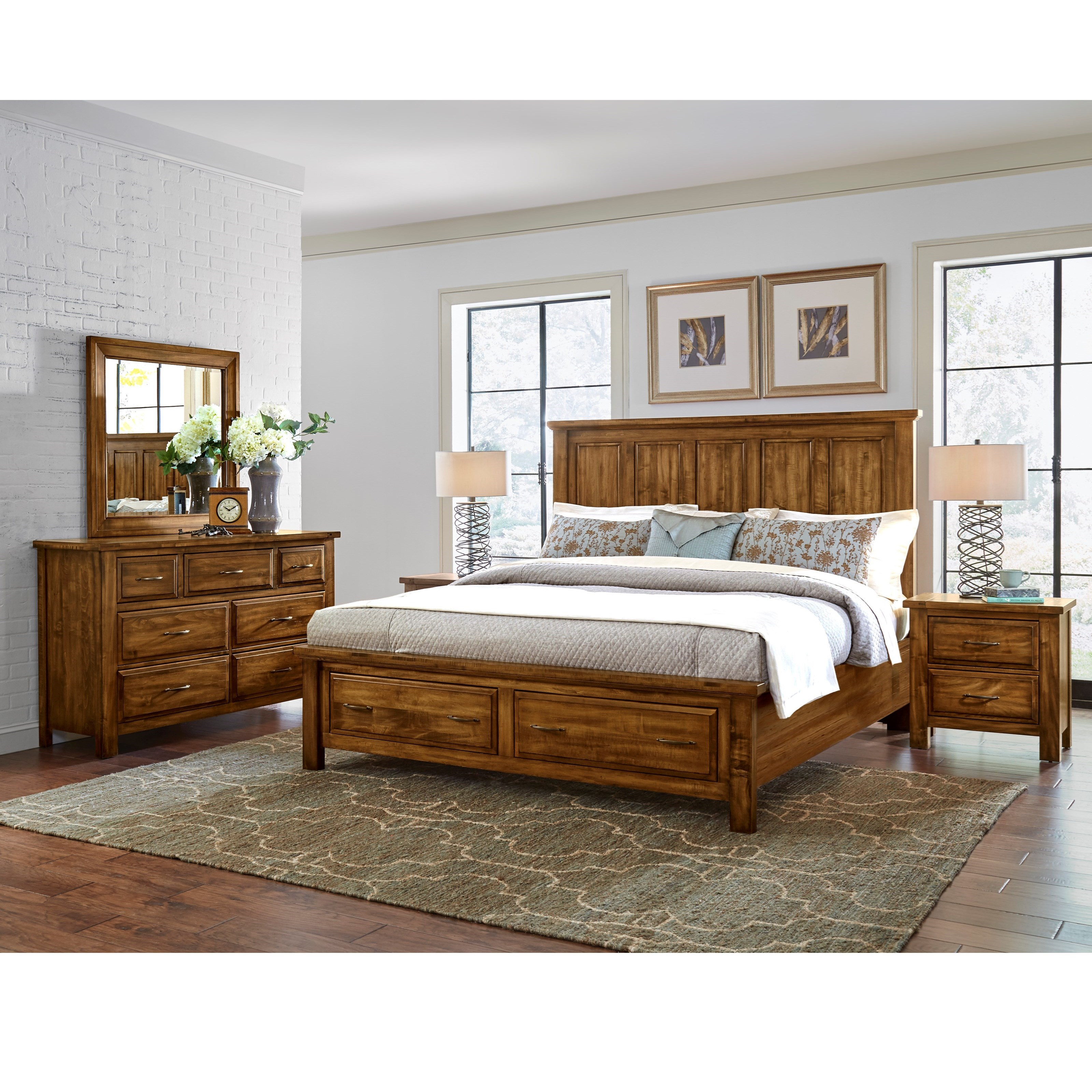 Maple Road King Bedroom Group Artisan Post Vaughan Bassett At Becker Furniture World intended for sizing 3200 X 3200