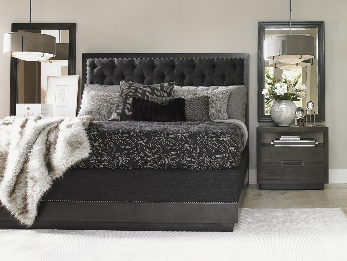 Maranello Upholstered Bedroom Set with dimensions 1200 X 901