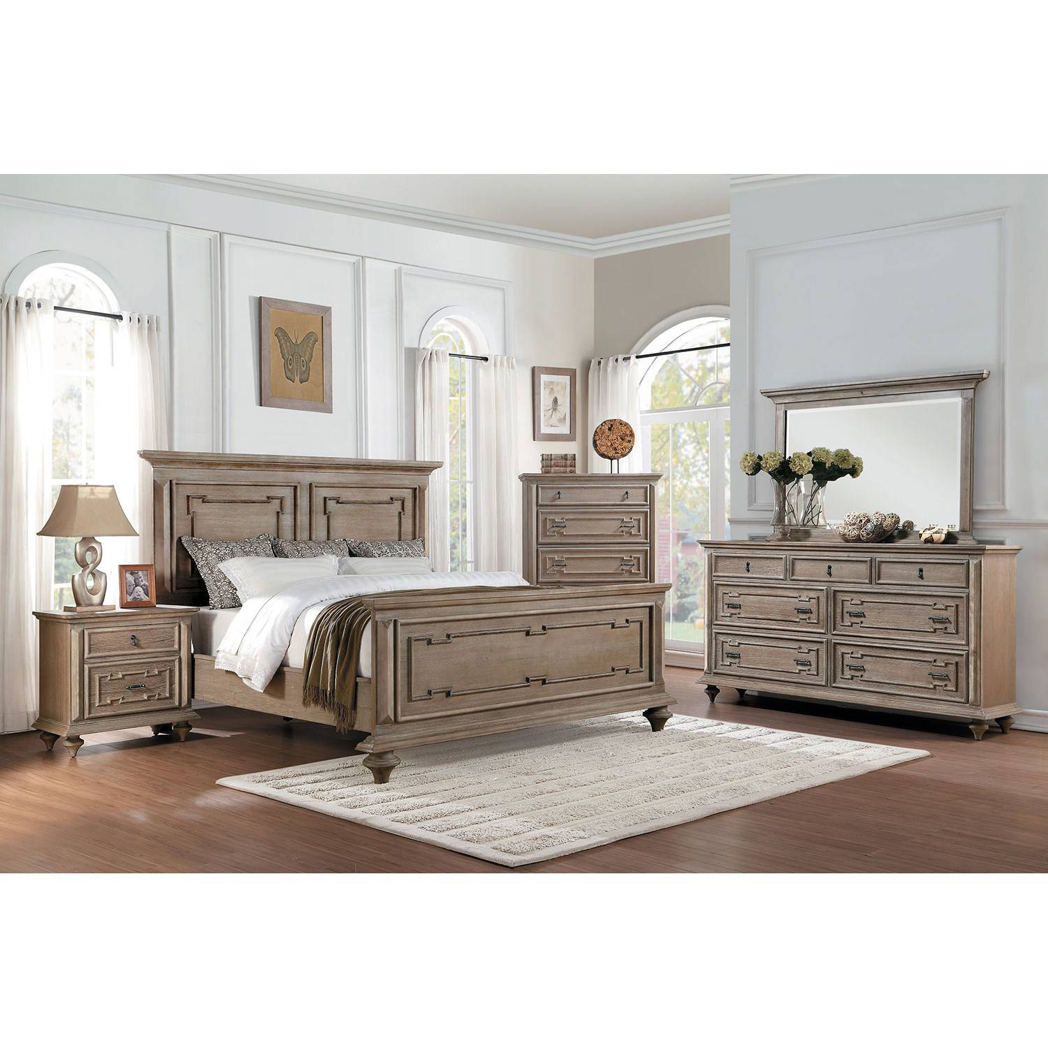 Marceline Eastern King Bedroom Set Weathered in dimensions 1500 X 1500