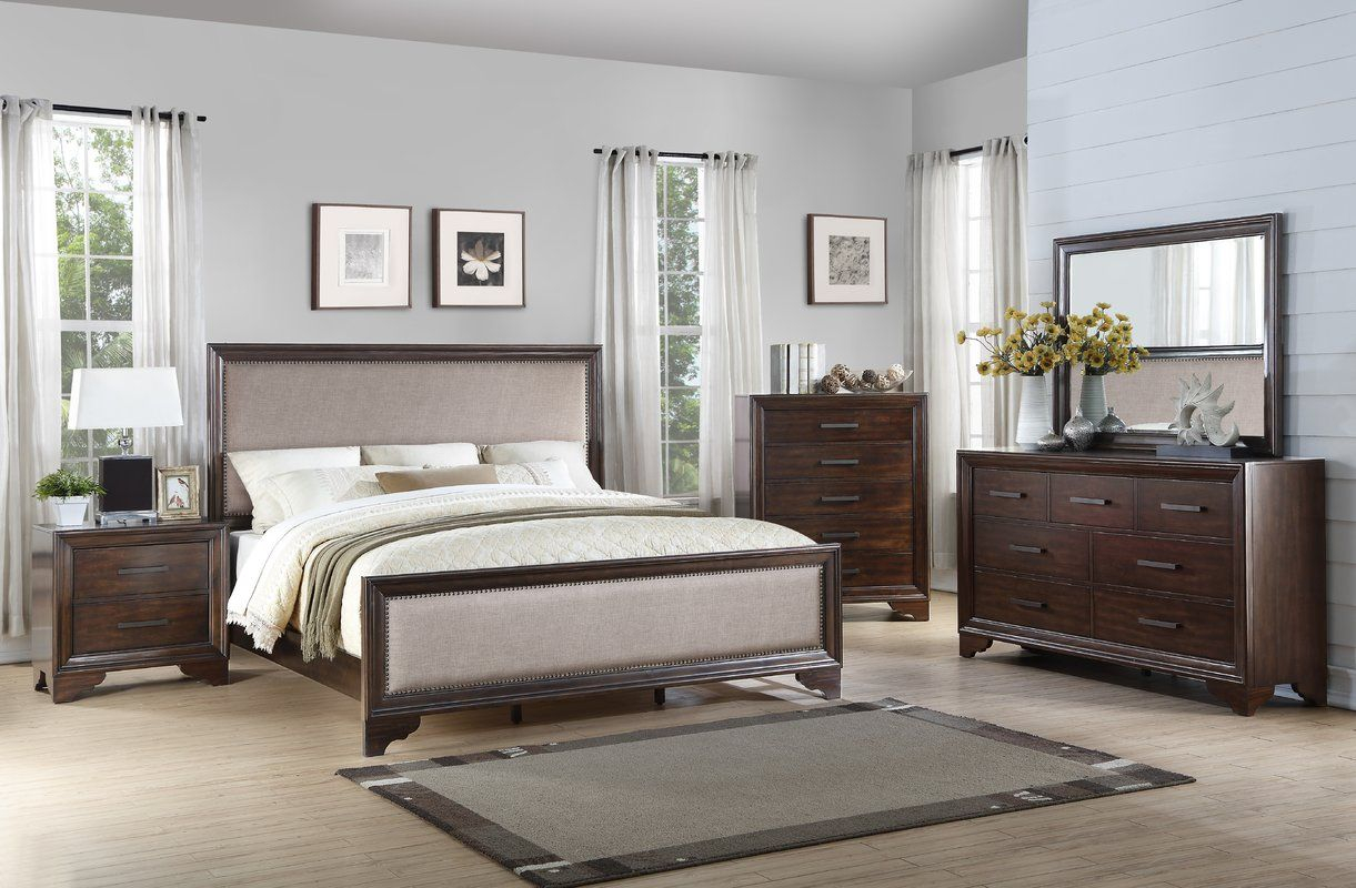 Mardis Panel 4 Piece Bedroom Set Bedroom Bedroom Sets Bedroom throughout size 1221 X 800