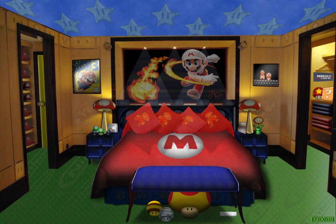 Mario Room Ideas Marios Bedroom Jayjaxon On Deviantart intended for proportions 1095 X 730