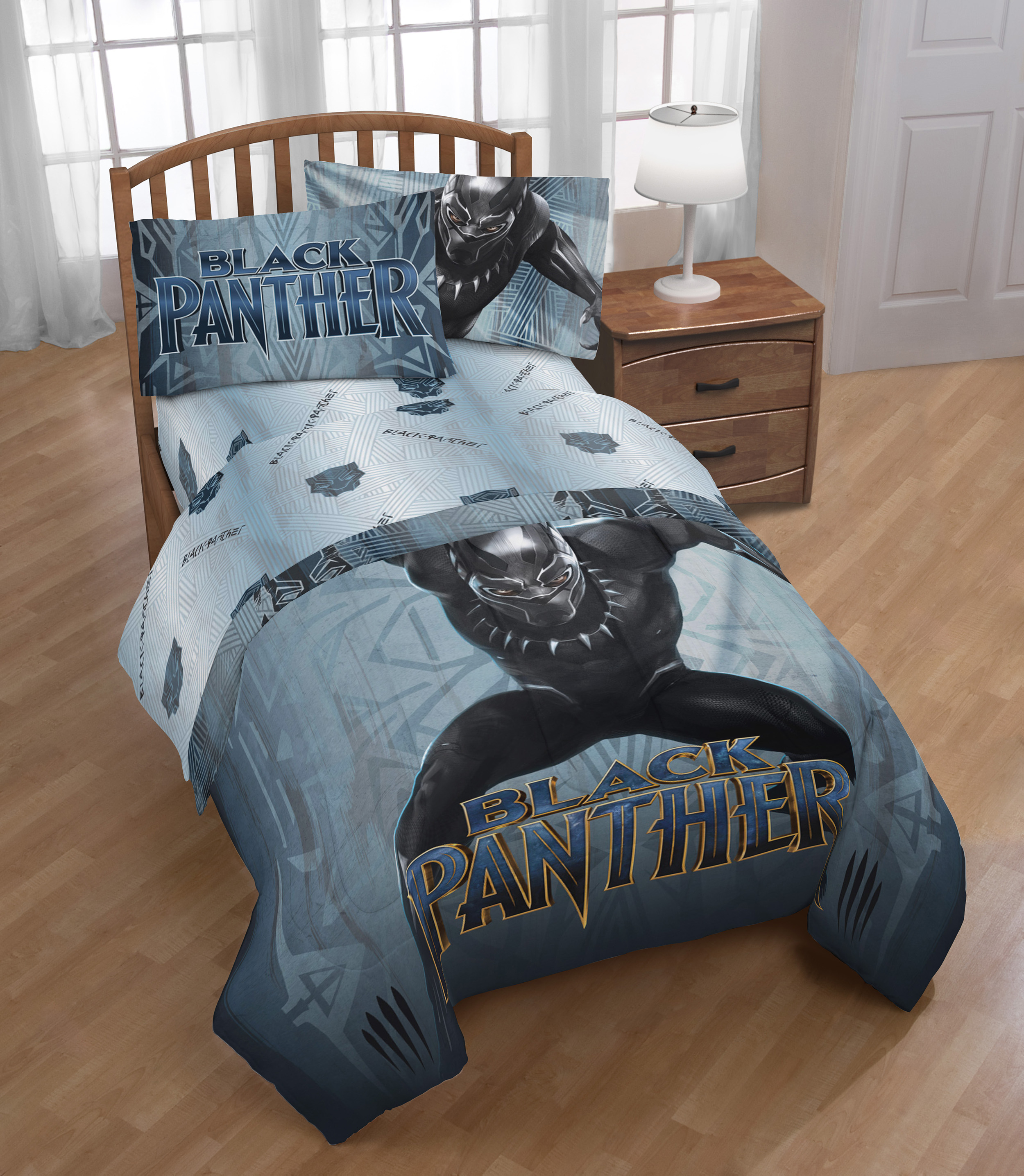 Marvel Black Panther Bedding Sheet Set Walmart in proportions 2500 X 2872