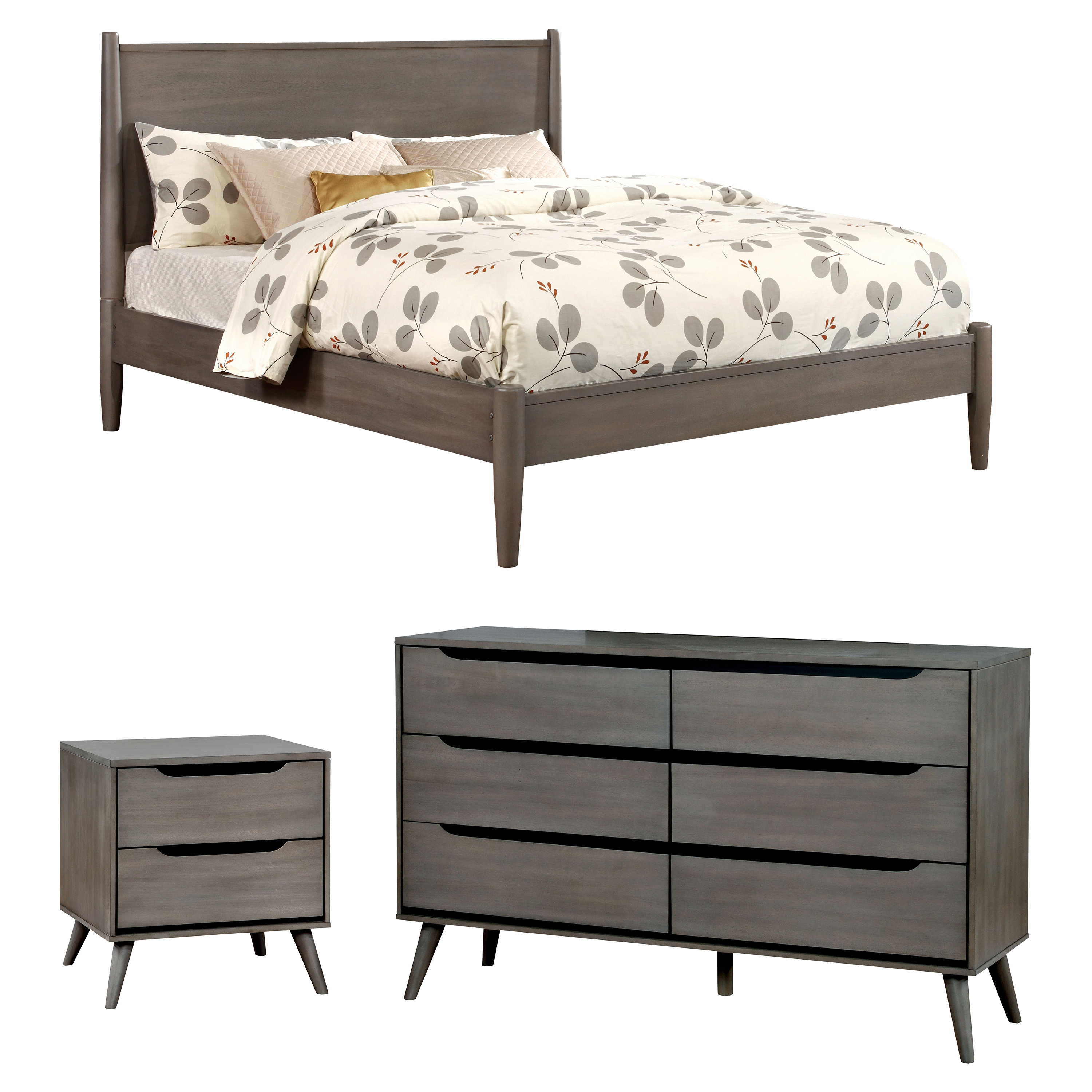 Mason Mid Century Modern Platform Configurable Bedroom Set for measurements 3000 X 3000