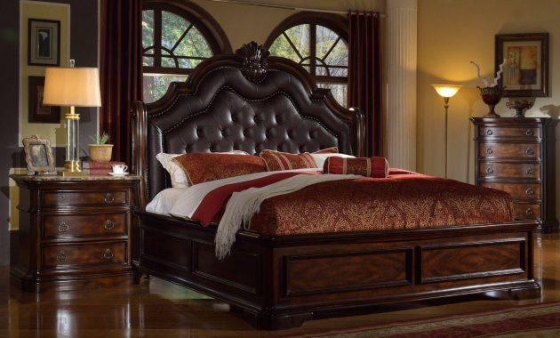 Mcferran B6002 Tuscan Rich Brown Solid Hardwood Eastern King Bedroom Set 5 Pcs regarding dimensions 1600 X 1490