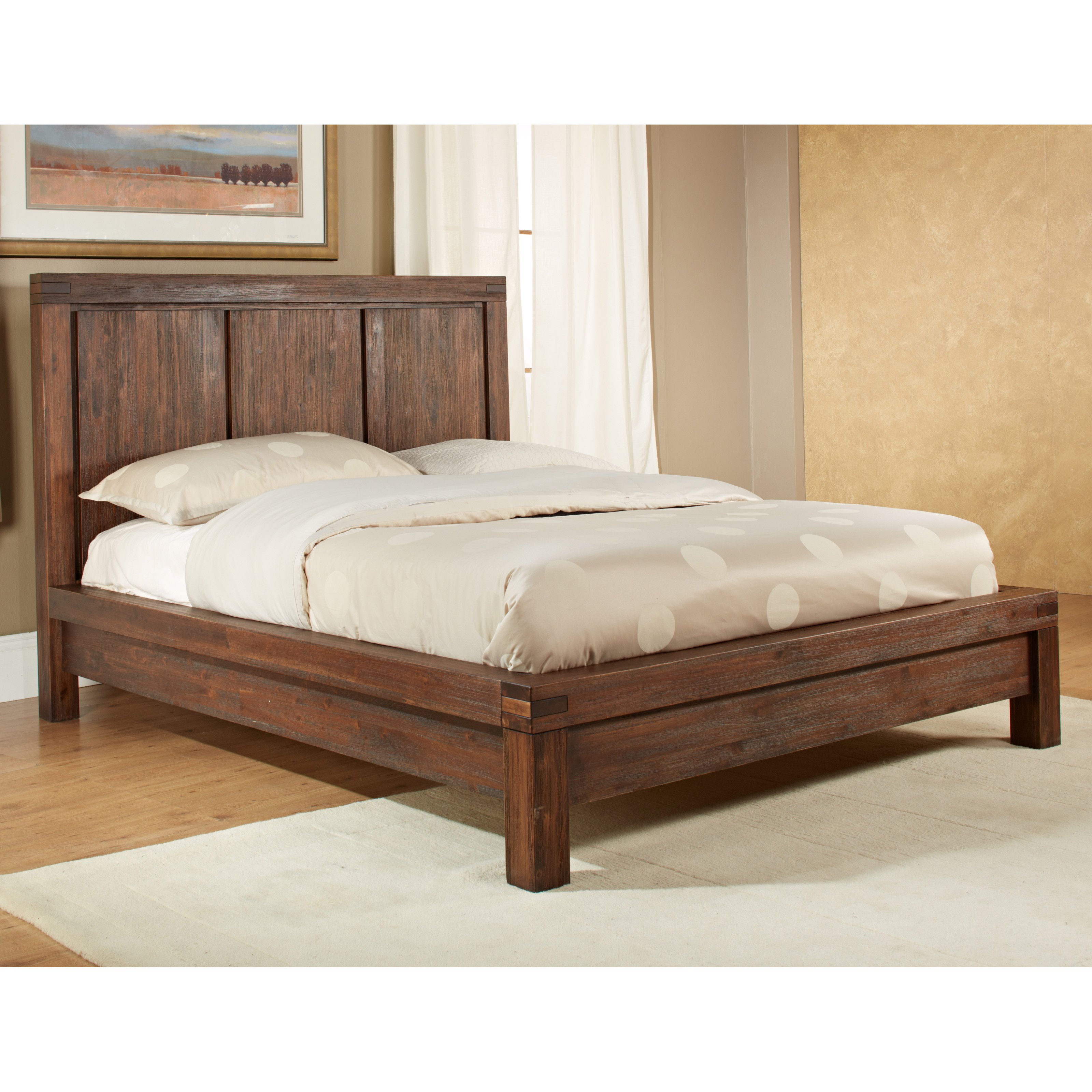 Meadow Platform Bed Brick Brown throughout dimensions 3200 X 3200