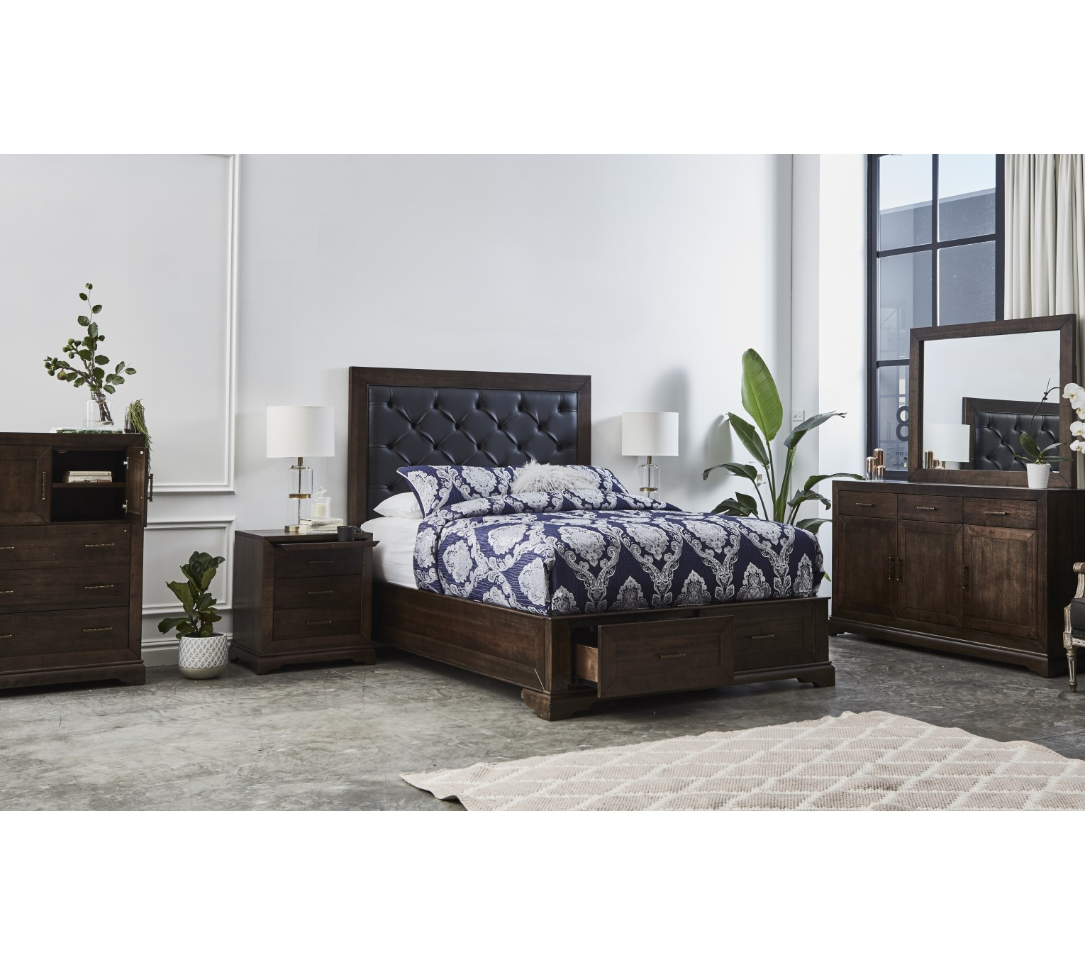 Messina Hardwood Bed Bedroom Package inside dimensions 1530 X 1360