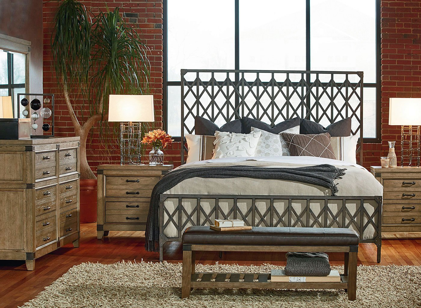 Metalworks Metal Bedroom Set Legacy Classic Furniture Cart pertaining to size 1400 X 1024
