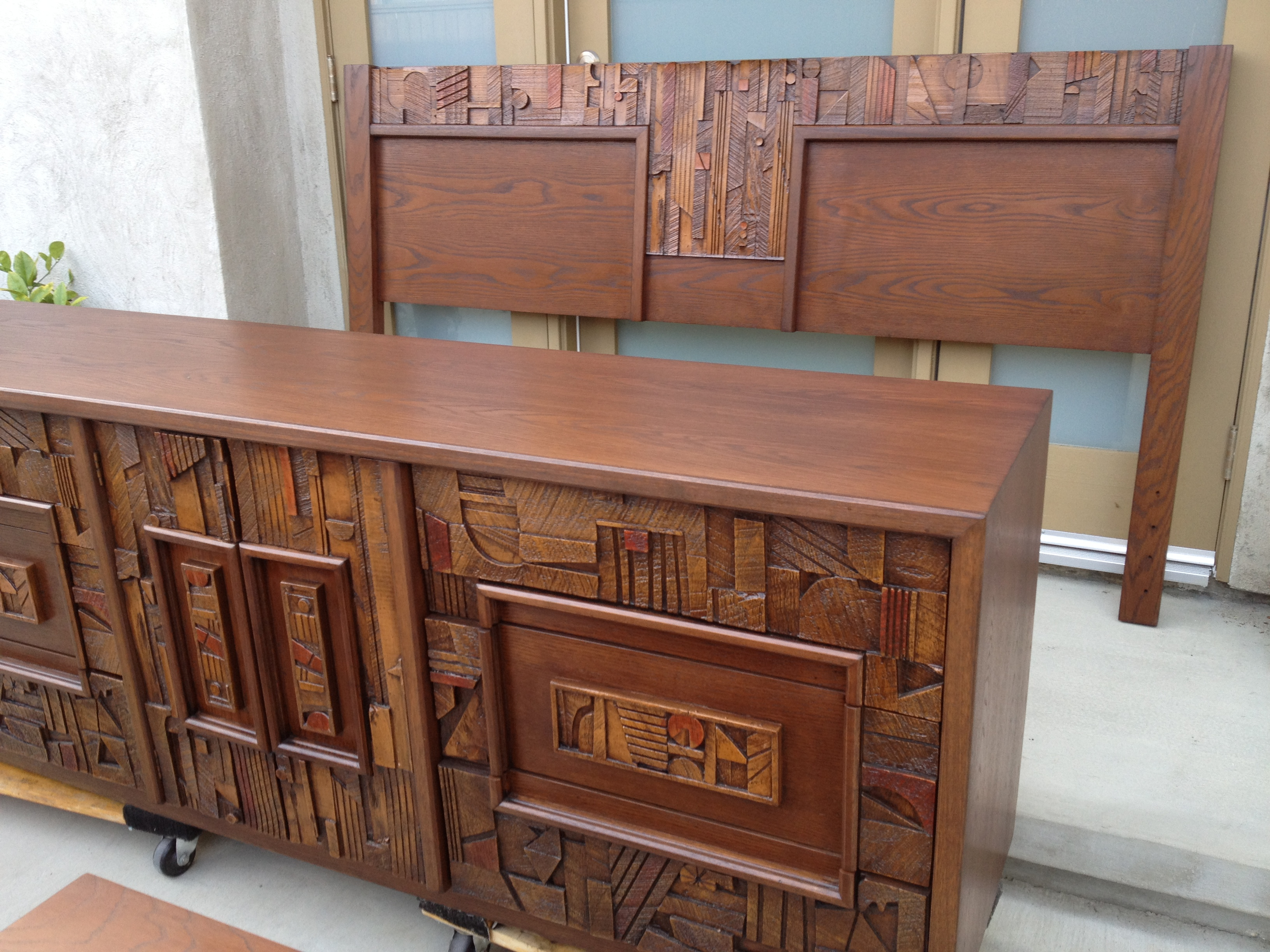 Mid Century Brutalist Bedroom Set Lane Sold Greencycle Designla for sizing 3264 X 2448