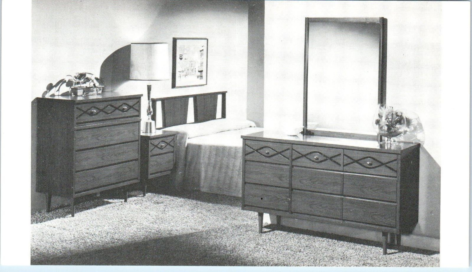 Mid Century Modern Furniture Advertising Formica Bedroom Set C1950s inside measurements 1600 X 925