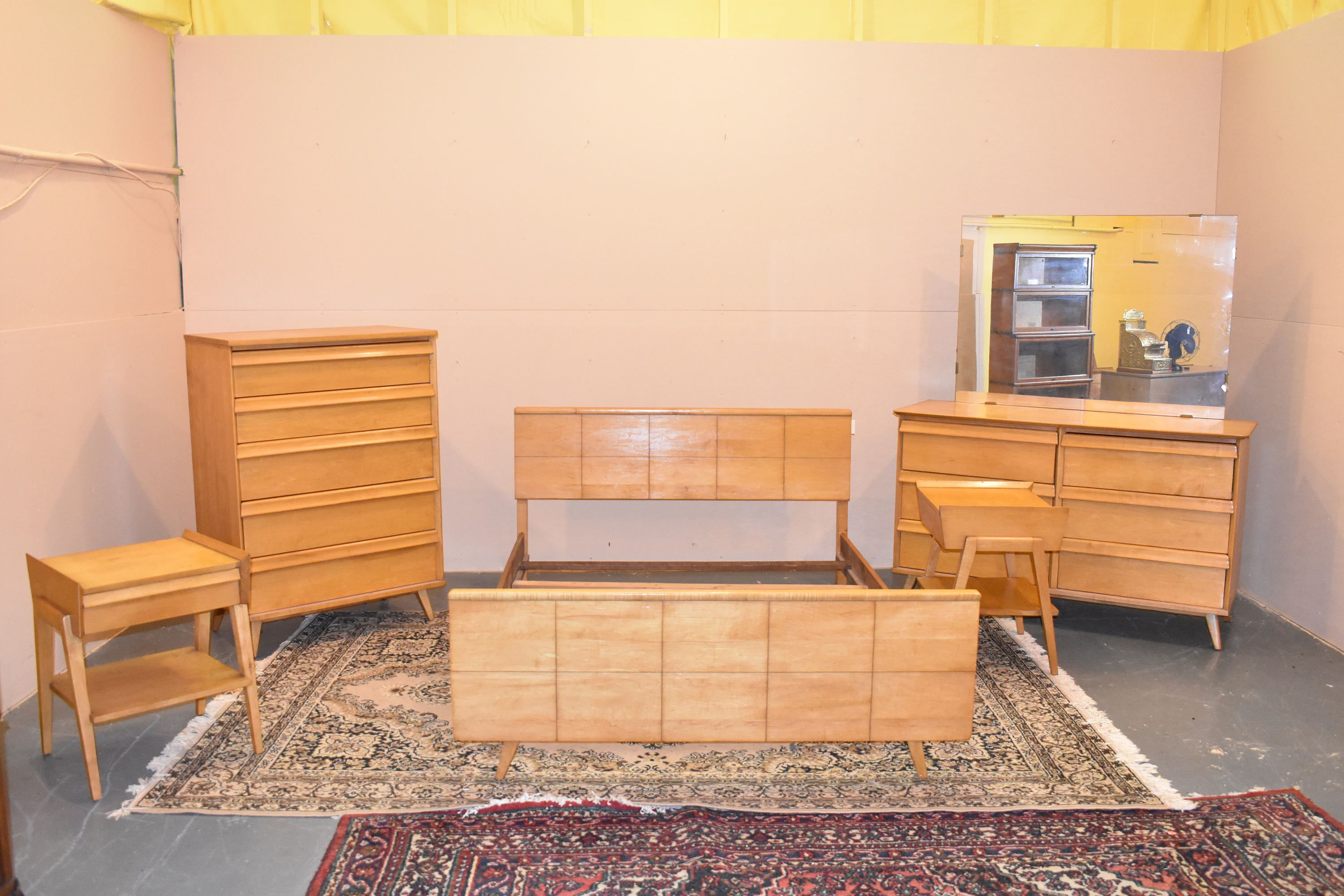 Mid Century Modern Vintage Bedroom Set Baumritter 1950s in dimensions 3000 X 2000