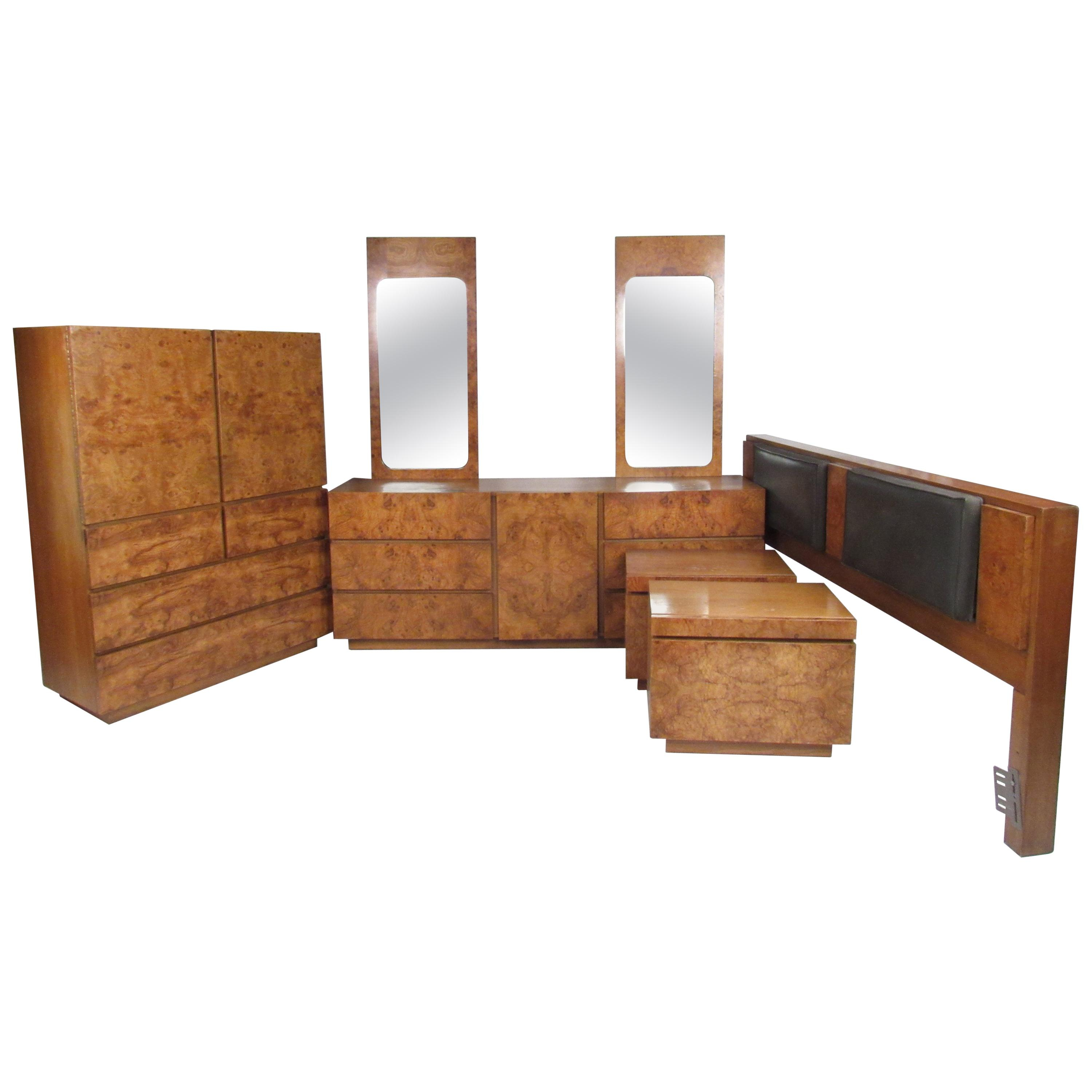 Mid Century Modern Walnut Bedroom Set Kroehler within measurements 3000 X 3000