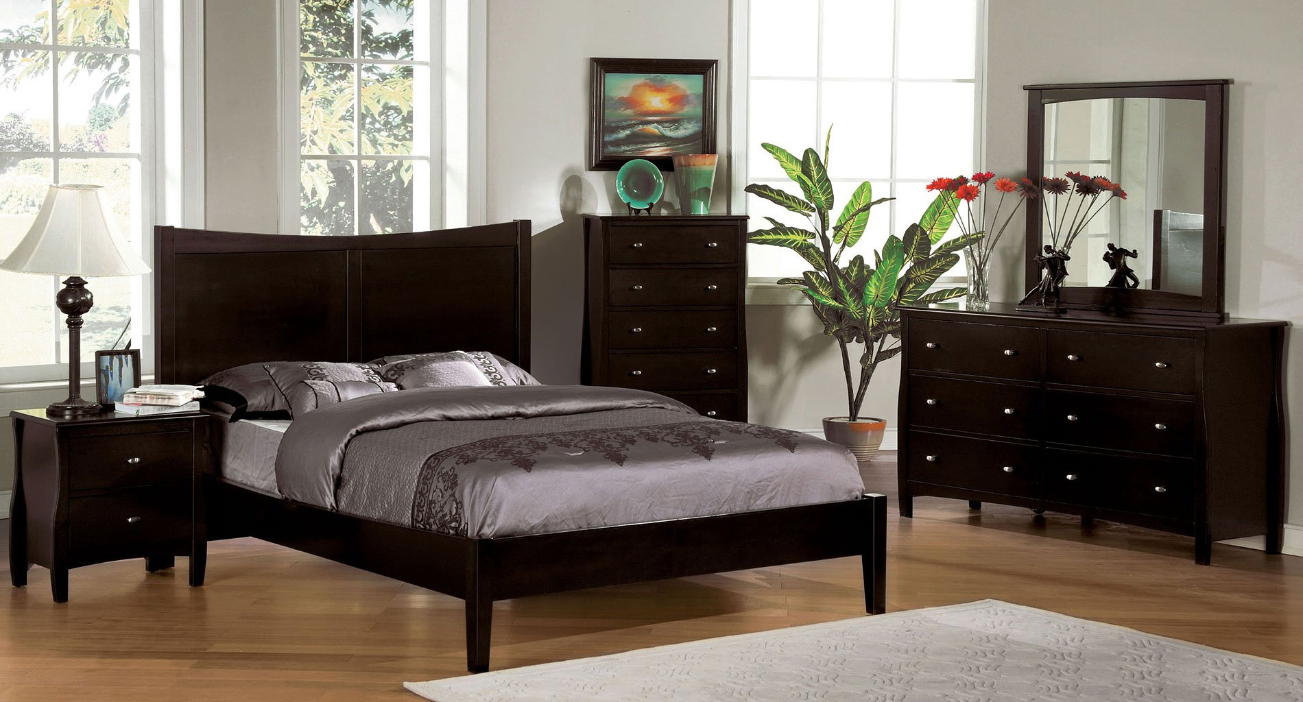 Milano Platform Bedroom Set Furniture Of America Furniture Cart intended for size 1900 X 1024