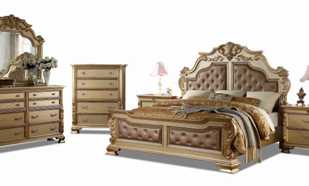 Miranda Wilshire Bed Dresser Mirror Set Queen for size 5933 X 2759