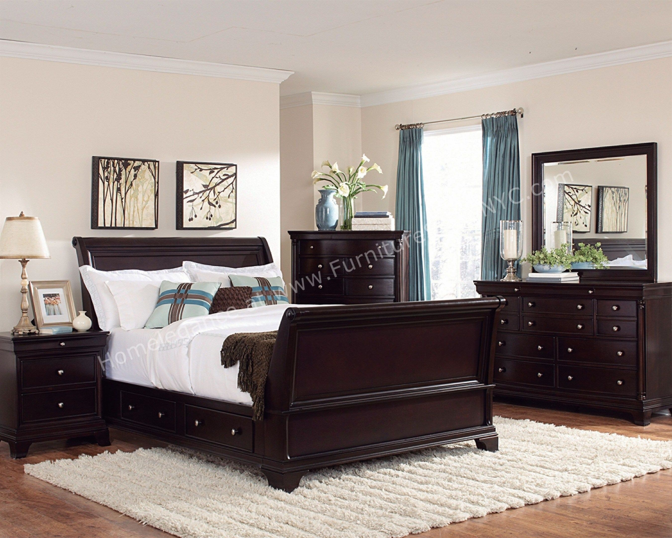 Modern Dark Wood Bedroom Furniture Cileather Home Design Ideas intended for dimensions 2700 X 2160
