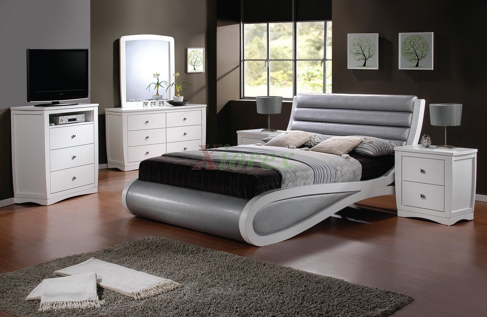 Modern Platform Bedroom Furniture Set 147 Xiorex for proportions 1600 X 1040