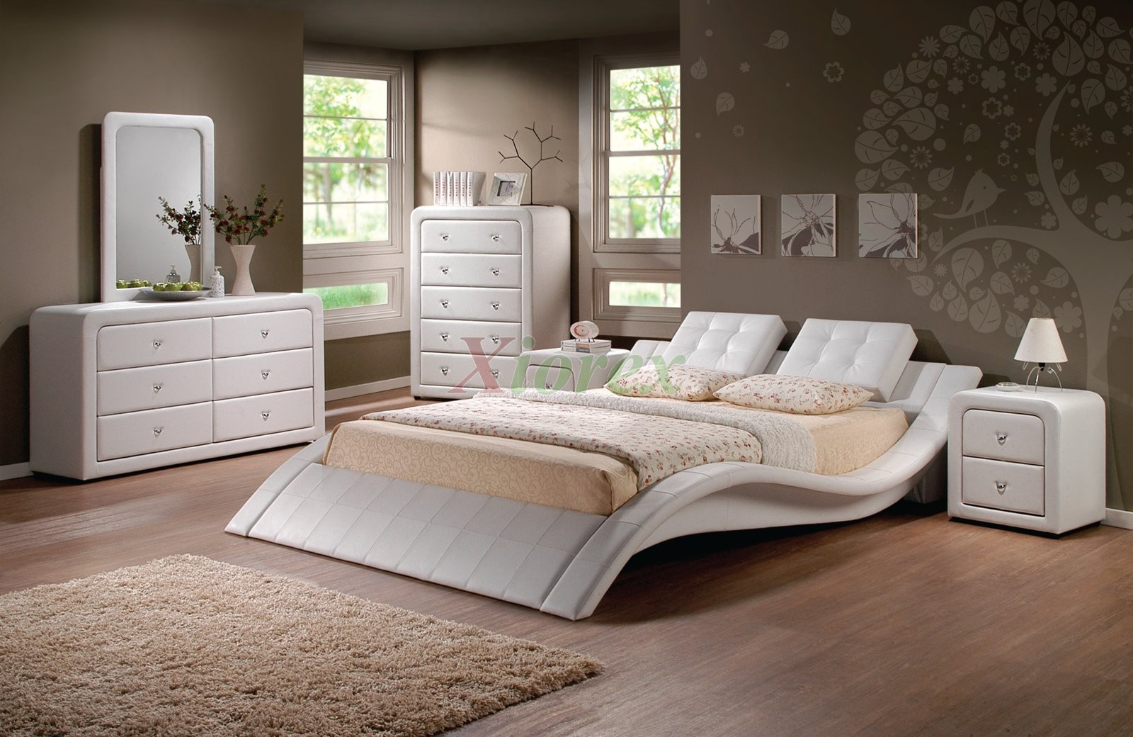 Modern Upholstered Platform Bedroom Furniture Set 152 Xiorex with regard to proportions 1600 X 1040