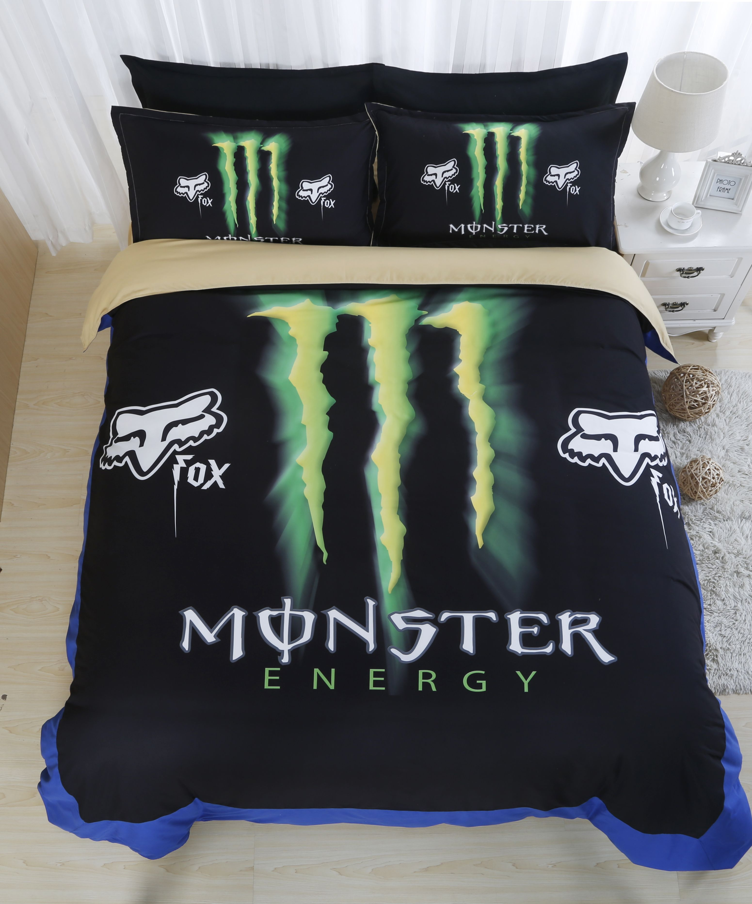 Monster Energy Duvet Cover Set Sport Duvet Cover Set Bedclothes for dimensions 3102 X 3732