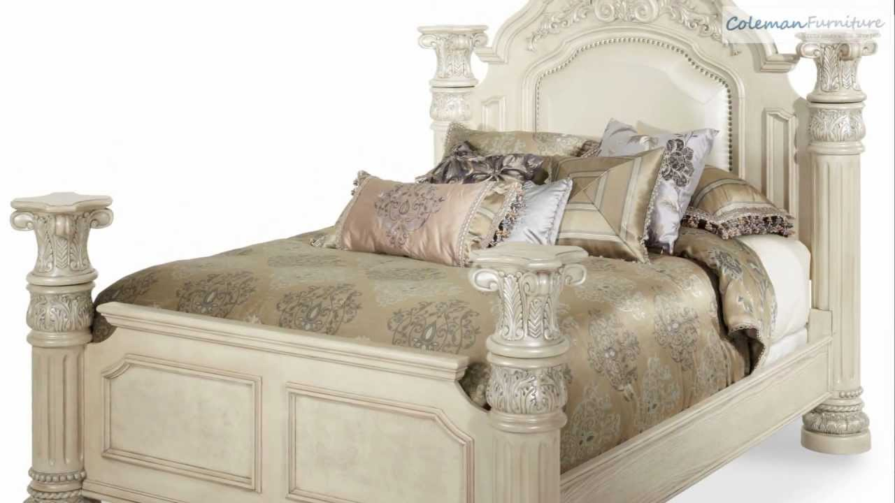 Monte Carlo Ii Silver Pearl Poster Bedroom Collection From Aico Furniture in sizing 1280 X 720