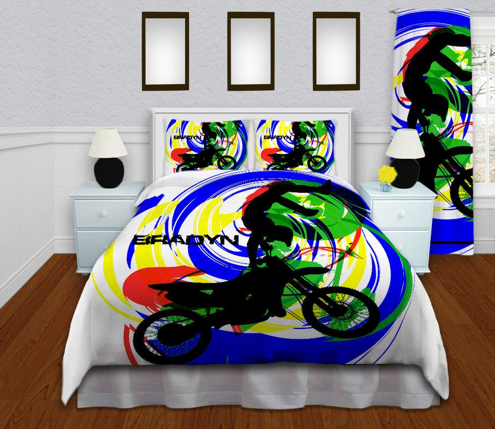 Motocross Comforter Set High Quality Bedding Sets For Boys inside dimensions 1000 X 867