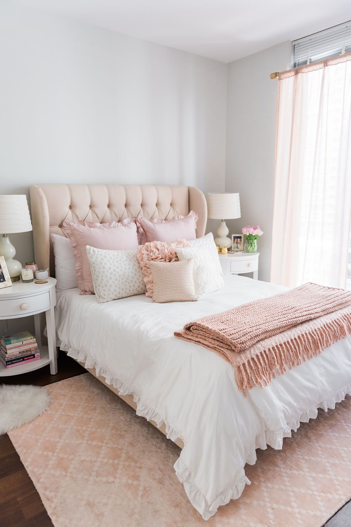 My Chicago Bedroom Parisian Chic Blush Pink Room Inspiration with proportions 1200 X 1798