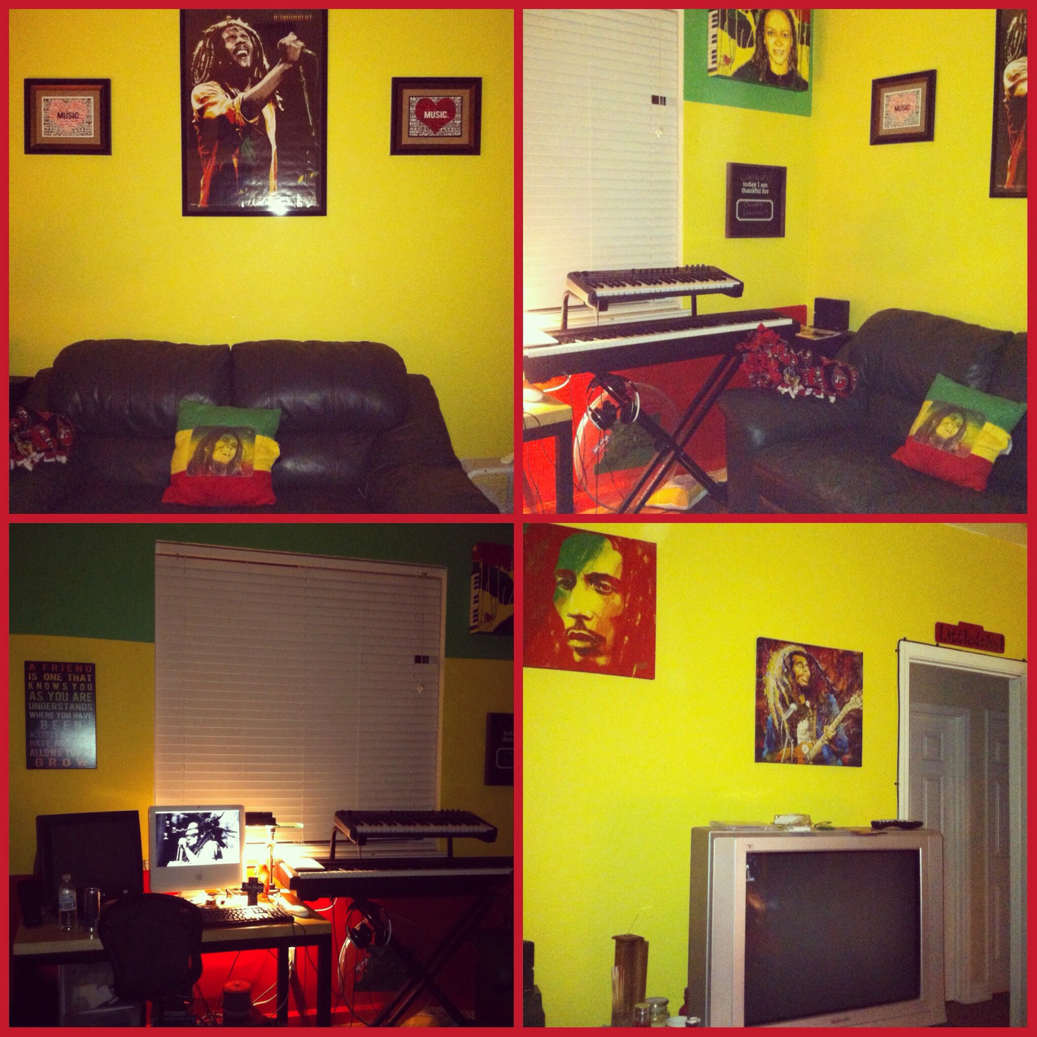 My Rastabob Marley Themed Room Room Painting Ideas Living Room within dimensions 2048 X 2048