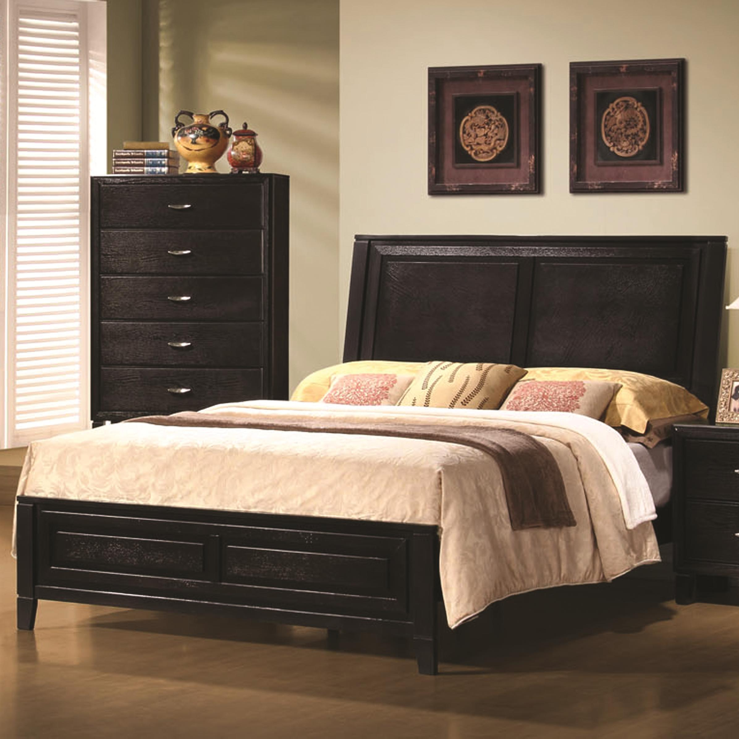 Nacey Queen Contemporary Headboard And Footboard Bed Coaster At Value City Furniture intended for proportions 2392 X 2392