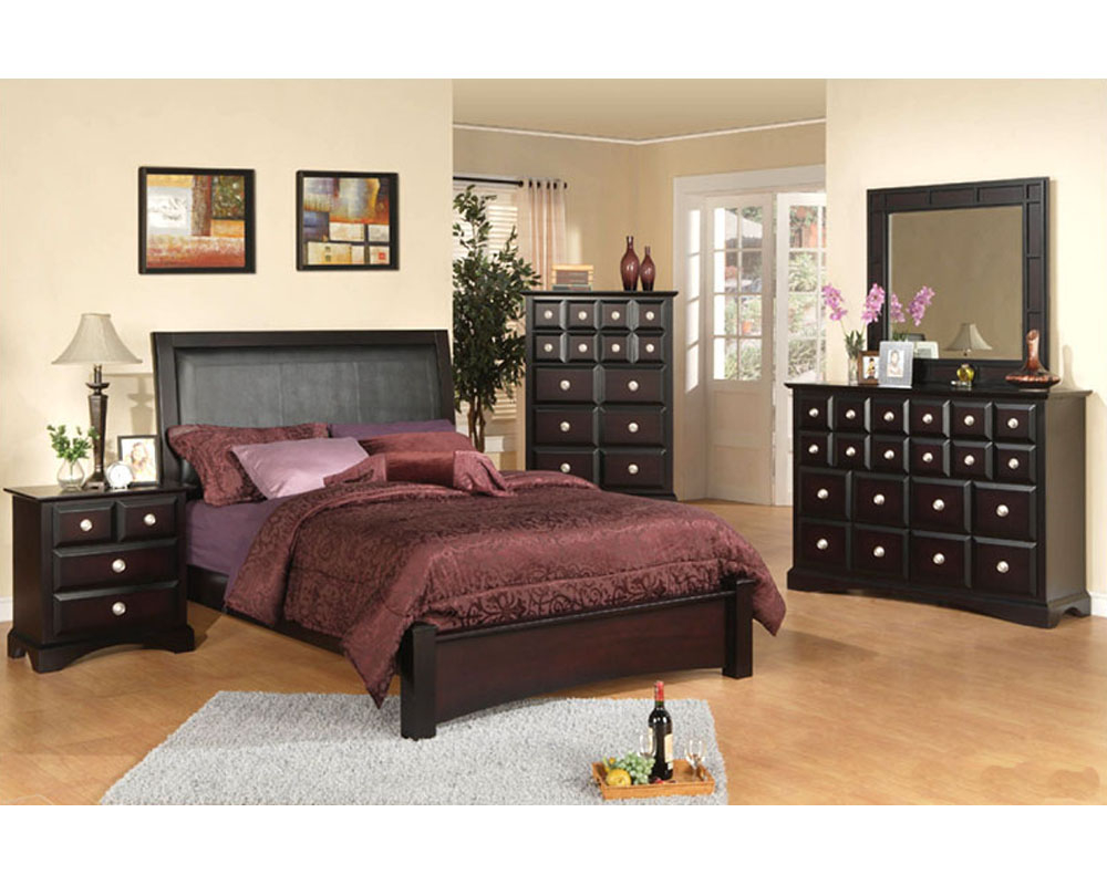 Najarian Furniture Palazzo Bedroom Set In Ebony Finish Na Pa3sete within measurements 1000 X 800