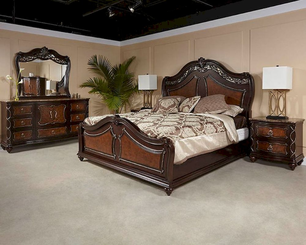 Najarian Furniture Traditional Bedroom Set Venice Na Vebset inside dimensions 1000 X 800