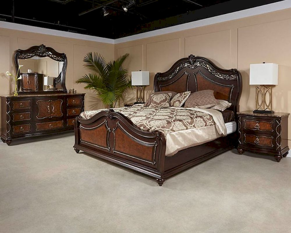 Najarian Furniture Traditional Bedroom Set Venice Na Vebset with proportions 1000 X 800