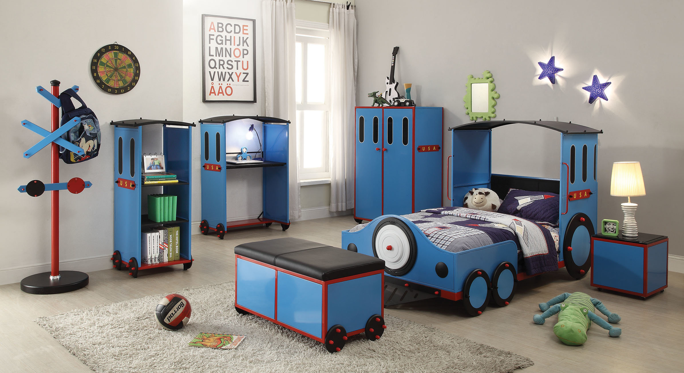 Nala Twin Train Configurable Bedroom Set pertaining to sizing 2390 X 1305