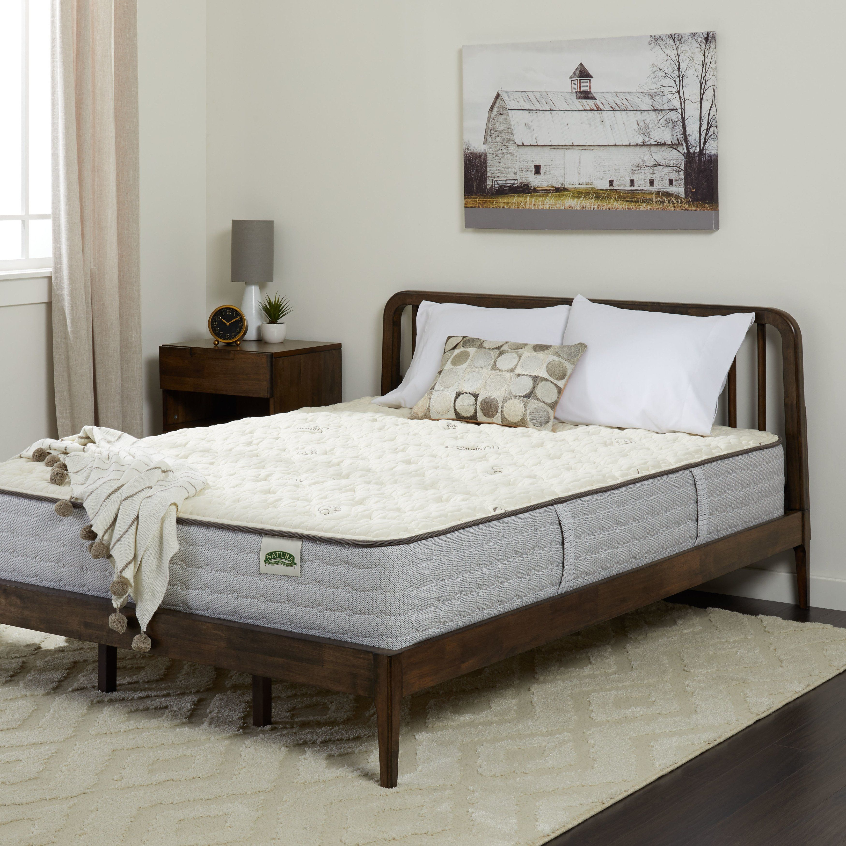 Natura Persimmon 105 Inch Natural Firm Twin Extra Long Mattress In with measurements 3500 X 3500