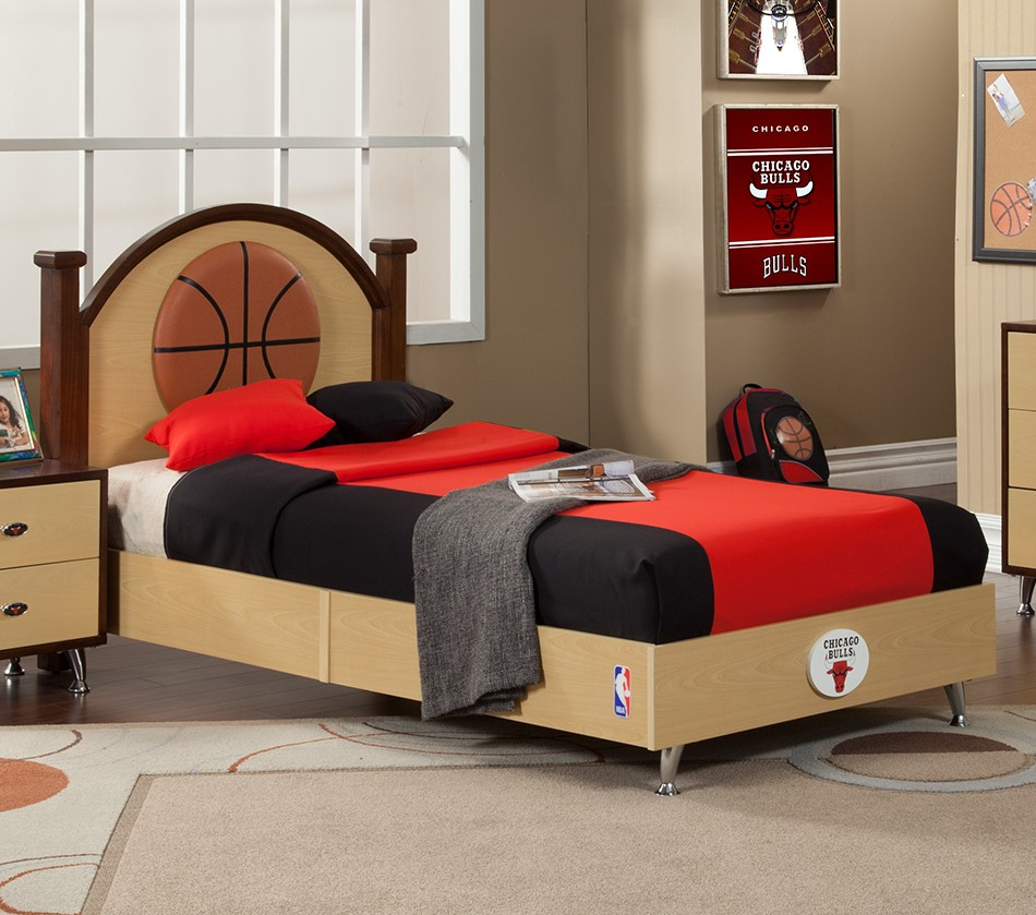 Nba Basketball Chicago Bulls Bedroom In A Box with proportions 950 X 839