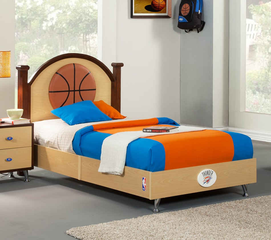 Basketball Bedroom Sets Bulbs Ideas   Nba Basketball Oklahoma Thunder Bedroom In A Box For Dimensions 950 X 839 