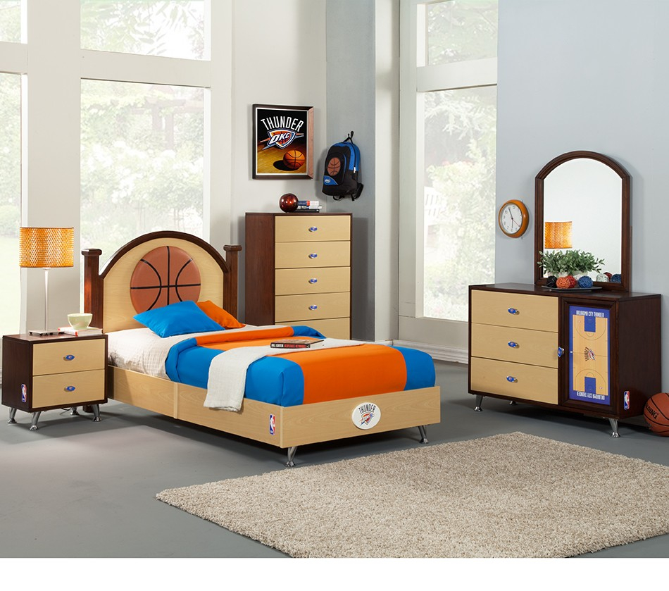 Nba Basketball Oklahoma Thunder Bedroom In A Box regarding proportions 950 X 839