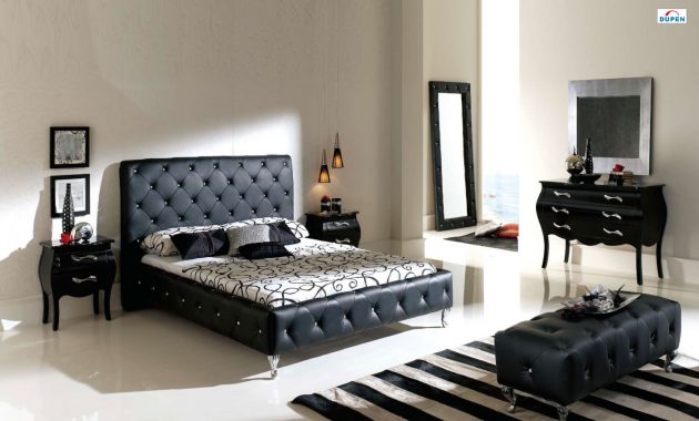 Nelly Bedroom Set In Black Dupen Made In Spain within sizing 1413 X 845