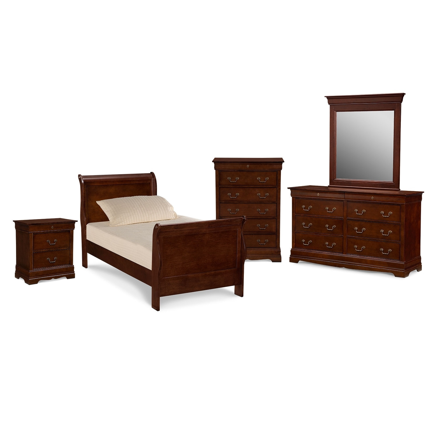 Neo Classic Youth 7 Piece Bedroom Set With Chest Nightstand Dresser And Mirror pertaining to measurements 1500 X 1500