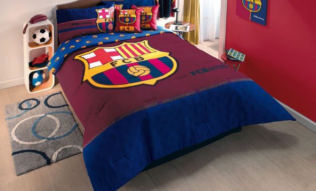 New Blue Fcb Club Barcelona Soccer Comforter Bedding Sheet Set inside measurements 1000 X 829