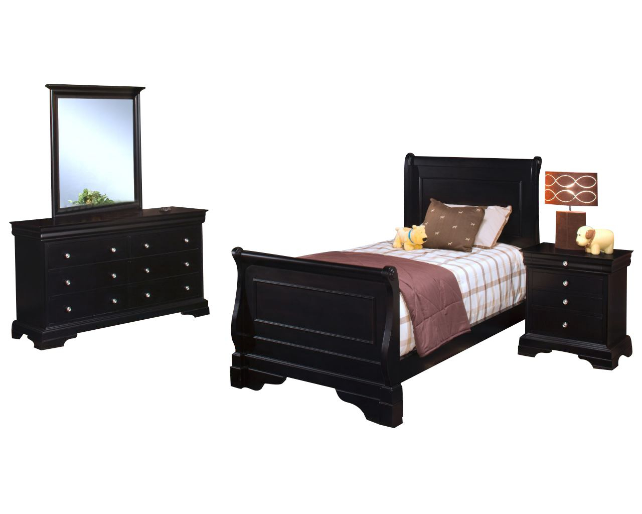 New Classic Belle Rose Youth Sleigh Bedroom Set In Bordeaux Finish 00 013 within sizing 1280 X 1024