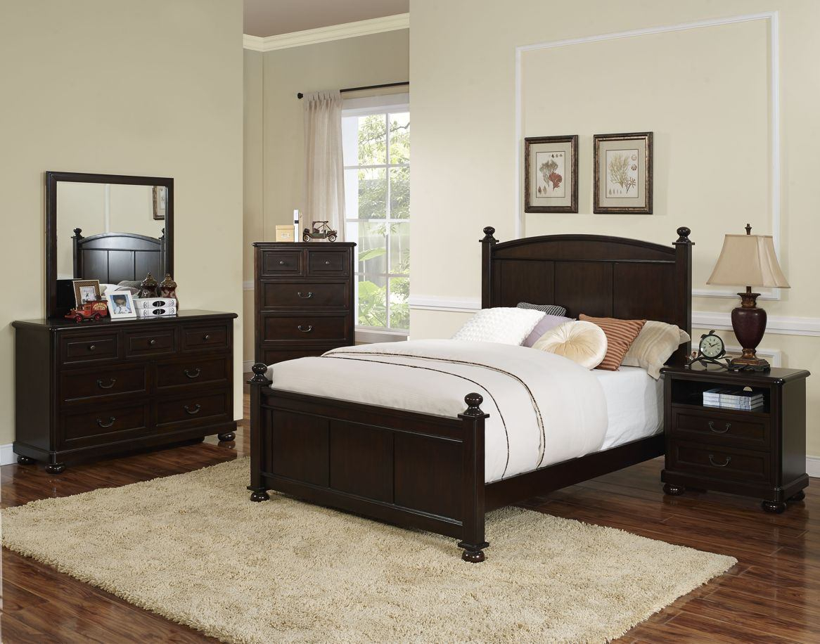 New Classic Canyon Ridge 4 Pc Panel Bedroom Set In Chestnut Closeout intended for dimensions 1166 X 916