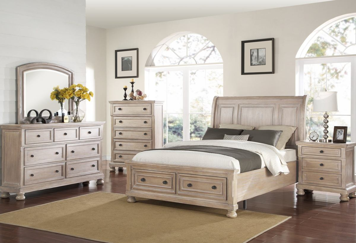 New Classic Furniture Allegra Bedroom Set In Pewter B2159 Set inside size 1200 X 820