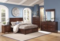 New Classic Kensington 4 Pc Panel Storage Bedroom Set In Burnished Cherry throughout dimensions 4000 X 3143