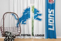 Nfl Detroit Lions Bedroom Curtain regarding proportions 2160 X 2160