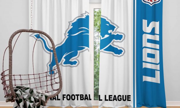 Nfl Detroit Lions Bedroom Curtain regarding proportions 2160 X 2160