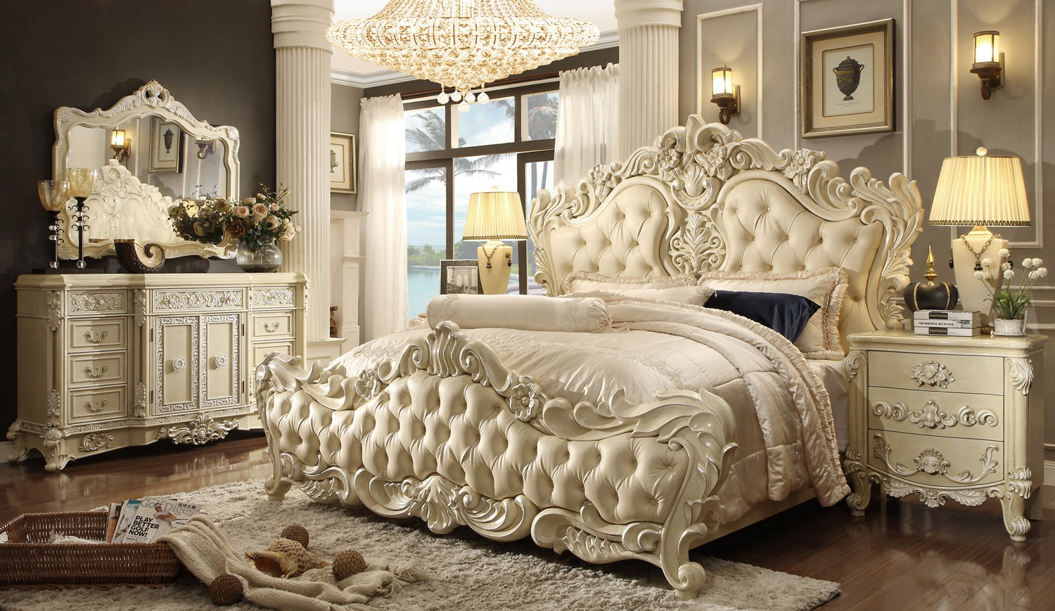 Nice Luxury King Bedroom Sets Andre Charland Home Installing intended for size 1500 X 869